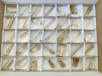 Polished Optic Smokey Citrine Window Quartz Crystals x 37 From Madagascar