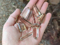 Polished Optic Smokey Citrine Window Quartz Crystals x 37 From Madagascar