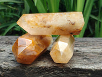 Polished Golden Healer Quartz Crystals x 6 From Ambatofinandrahana, Madagascar