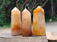 Polished Golden Healer Quartz Crystals x 6 From Ambatofinandrahana, Madagascar