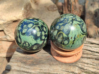 Polished Stromatolite Spheres x 6 From Katsepy, Madagascar