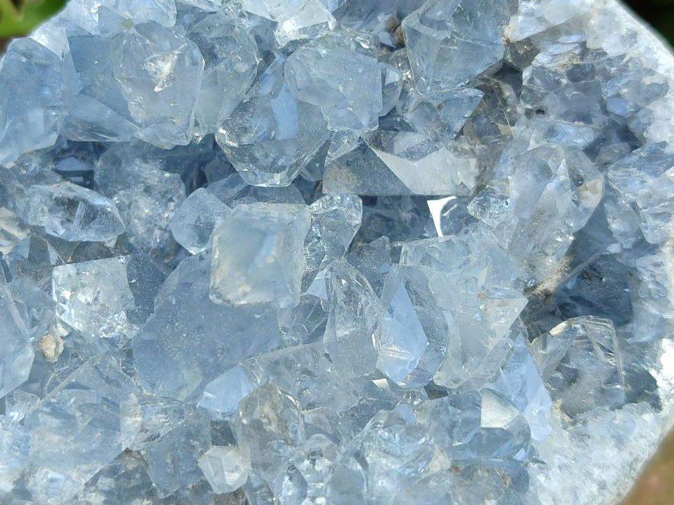 Polished Blue Celestite Cobbed Specimens x 19 From Sakoany, Madagascar