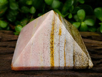 Polished Ocean Jasper Pyramids x 3 From Northwest Coast, Madagascar