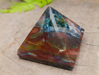 Polished Ocean Jasper Pyramids x 3 From Northwest Coast, Madagascar