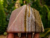 Polished Ocean Jasper Pyramids x 3 From Northwest Coast, Madagascar