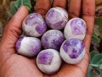 Polished Mini Purple Chevron Amethyst Free Form x 75 From Madagascar