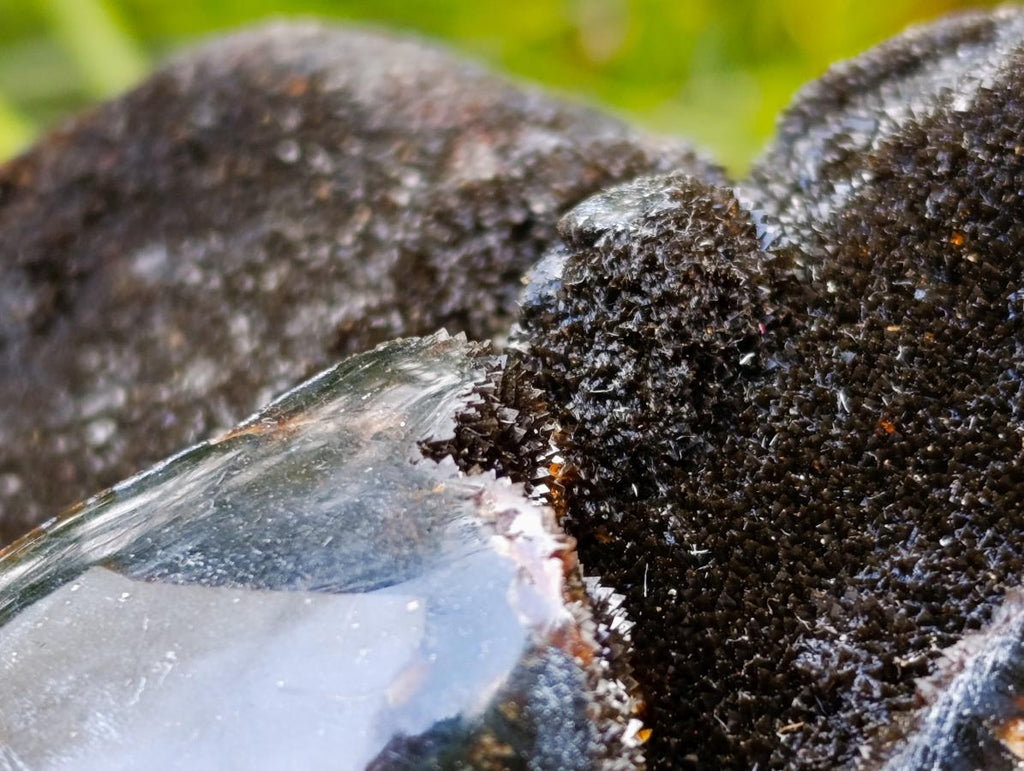 Polished Septerye Sauvage "Dragons Egg" Geode Standing Free Form x 1 From Mahajanga, Madagascar