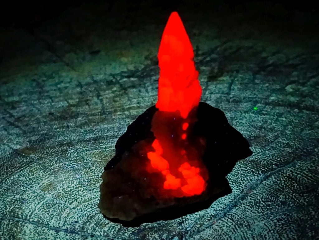Natural Drusy Quartz Coated Spearhead Calcite Specimens x 20 From Albert's Mountain, Lesotho