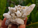 Natural Drusy Quartz Coated Spearhead Calcite Specimens x 20 From Albert's Mountain, Lesotho