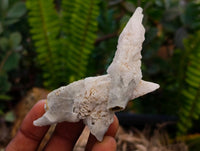 Natural Drusy Quartz Coated Spearhead Calcite Specimens x 20 From Albert's Mountain, Lesotho