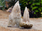 Natural Drusy Quartz Coated Spearhead Calcite Specimens x 20 From Albert's Mountain, Lesotho