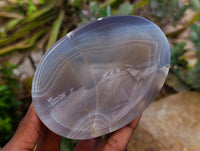 Polished Banded Agate Bowls x 3 From Madagascar