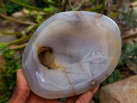 Polished Banded Agate Bowls x 3 From Madagascar
