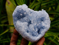 Natural Blue Celestite Geode Specimens x 2 From Sakoany, Madagascar