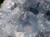 Natural Blue Celestite Geode Specimens x 2 From Sakoany, Madagascar