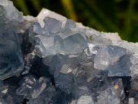 Natural Blue Celestite Geode Specimens x 2 From Sakoany, Madagascar