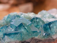 Natural Green Fluorite Cluster Specimens x 6 From Mandrosonoro, Madagascar