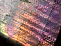 Polished Rare Purple Sunset Flash Labradorite Standing Free Forms x 3 From Tulear, Madagascar