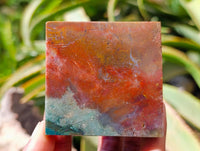 Polished Mixed Banded Agate and Ocean Jasper Pyramids x 4 From Madagascar