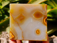 Polished Mixed Banded Agate and Ocean Jasper Pyramids x 4 From Madagascar