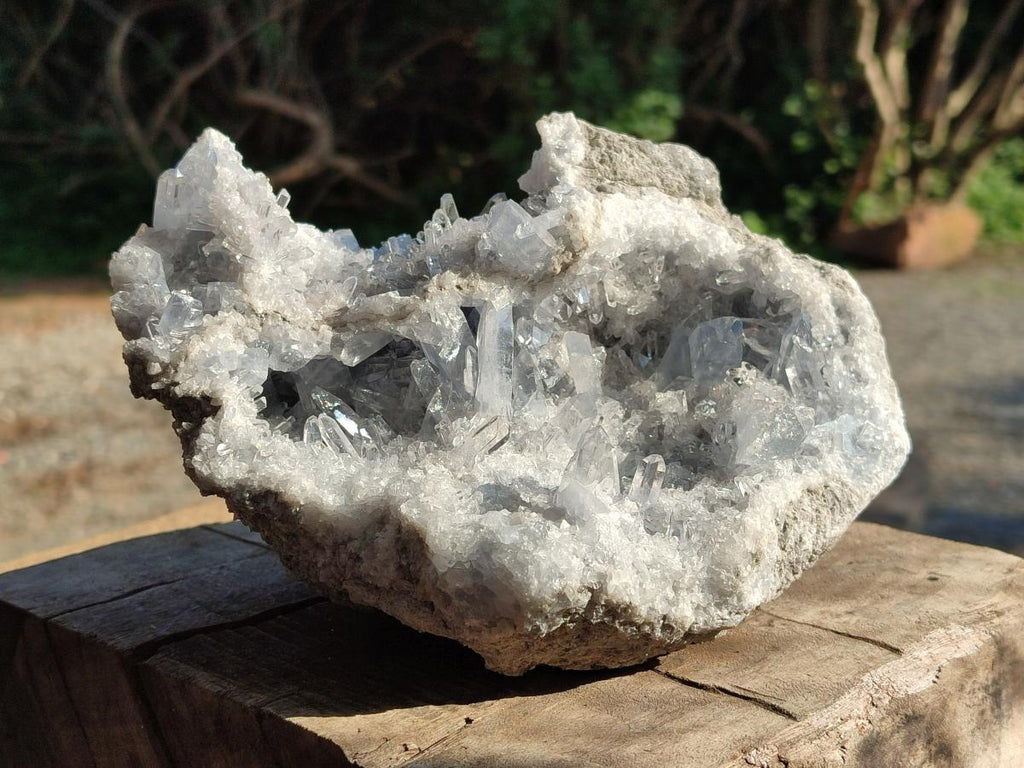 Natural Blue Celestite Geode Specimen x 1 From Sakoany, Madagascar