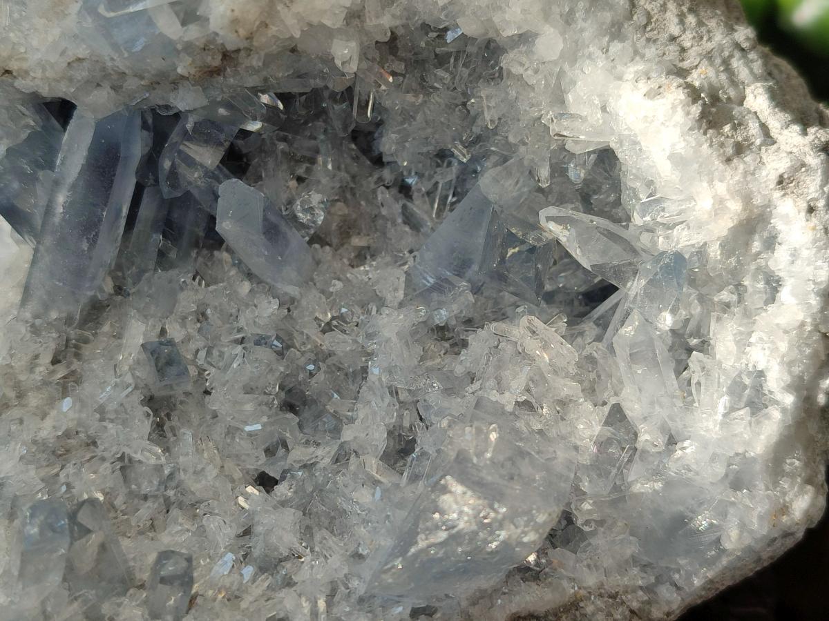 Natural Blue Celestite Geode Specimen x 1 From Sakoany, Madagascar