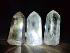 Polished Mixed Clear Quartz Crystals x 4 From Madagascar