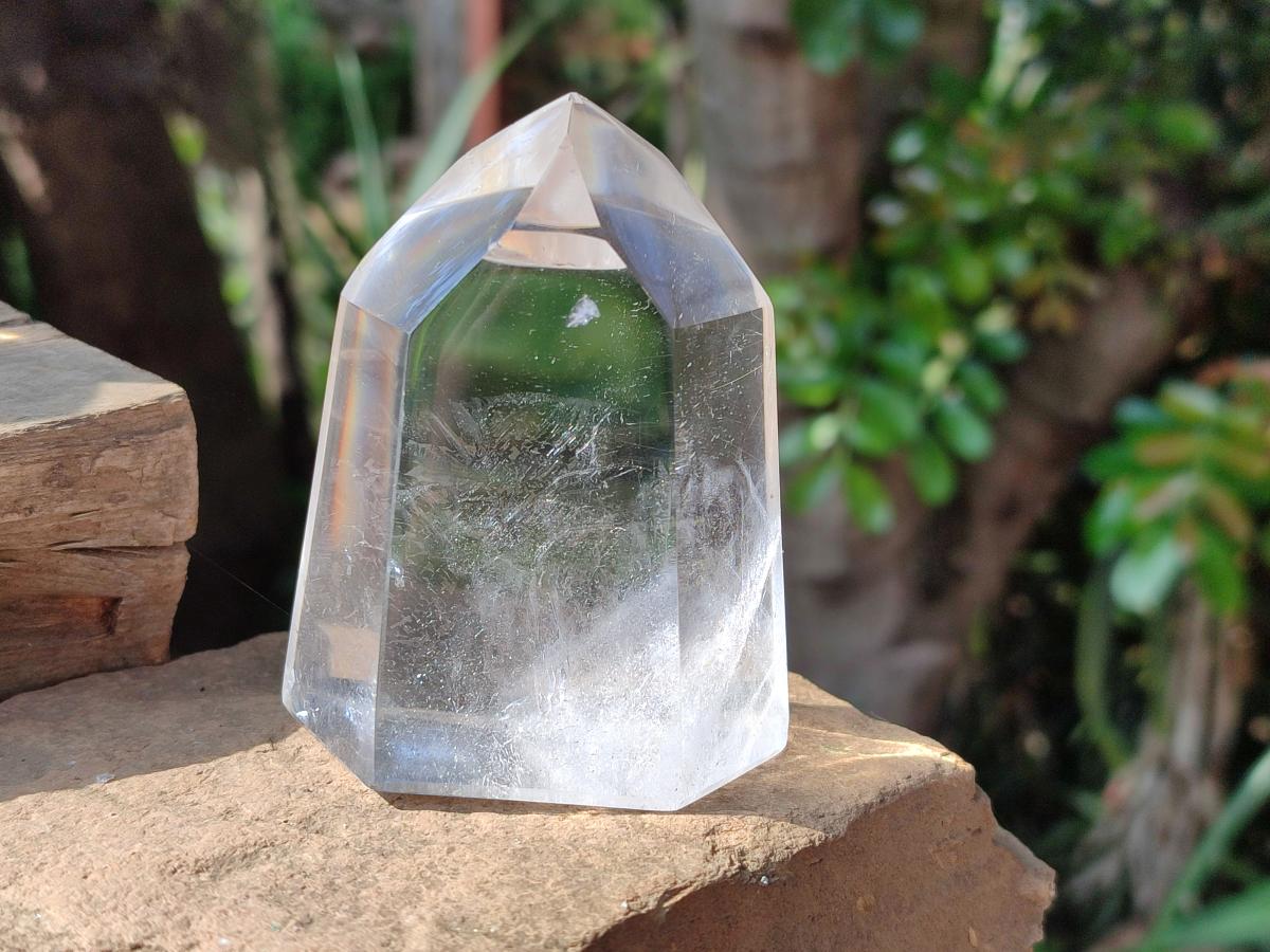 Polished Mixed Clear Quartz Crystals x 4 From Madagascar