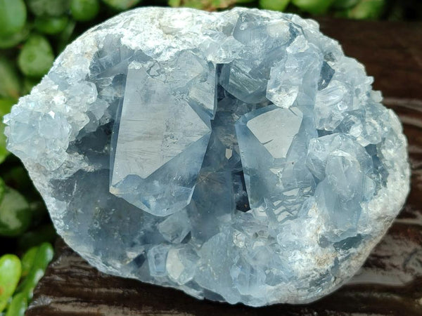 Natural Blue Celestite Specimens x 3 From Sakoany, Madagascar
