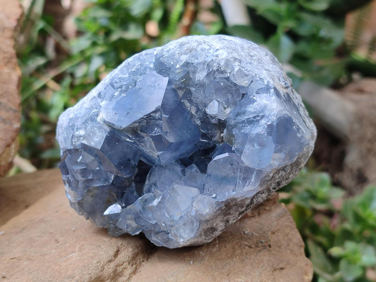 Natural Blue Celestite Specimens x 3 From Sakoany, Madagascar