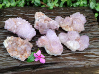 Natural Sunburst Amethyst Spirit Clusters x 6 From Boekenhouthoek, South Africa