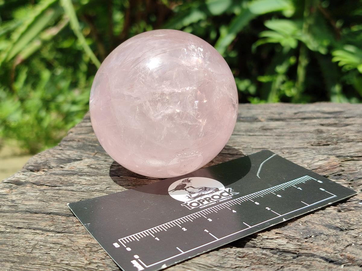 Polished Star Rose Quartz Spheres x 6 From Madagascar