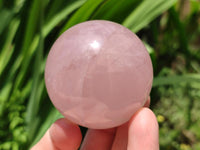 Polished Star Rose Quartz Spheres x 6 From Madagascar