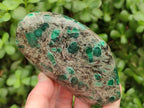 Polished Emerald Mica 'Mutokolite' Standing Free Forms x 2 From Mutoko, Zimbabwe