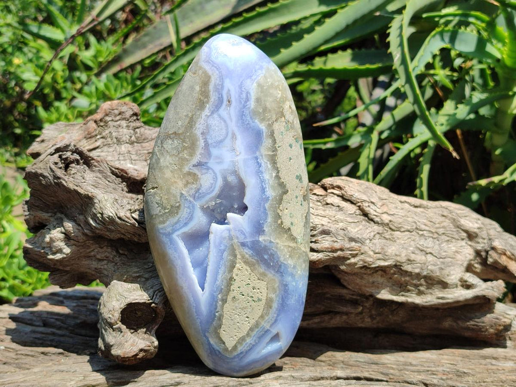Polished Large Blue Lace Agate Free Form x 1 From Nsanje, Malawi