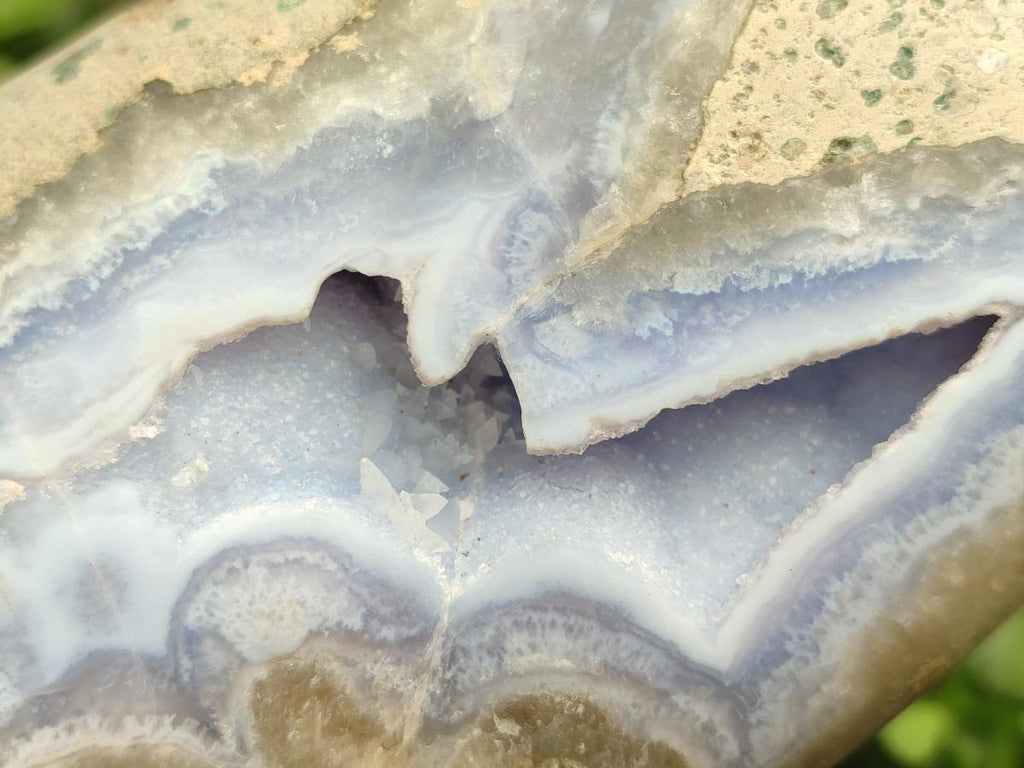 Polished Large Blue Lace Agate Free Form x 1 From Nsanje, Malawi