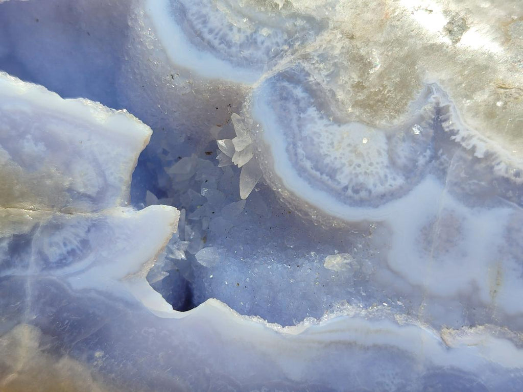 Polished Large Blue Lace Agate Free Form x 1 From Nsanje, Malawi