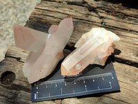 Natural Clear Quartz Clusters x 12 From Madagascar