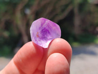 Polished Window Amethyst Crystals x 35 From Akansobe, Madagascar