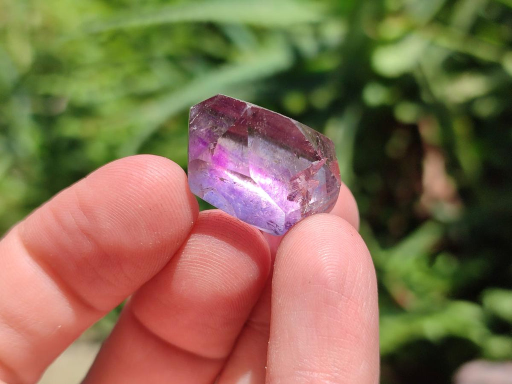 Polished Window Amethyst Crystals x 35 From Akansobe, Madagascar