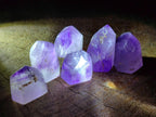 Polished Window Amethyst Crystals x 35 From Akansobe, Madagascar