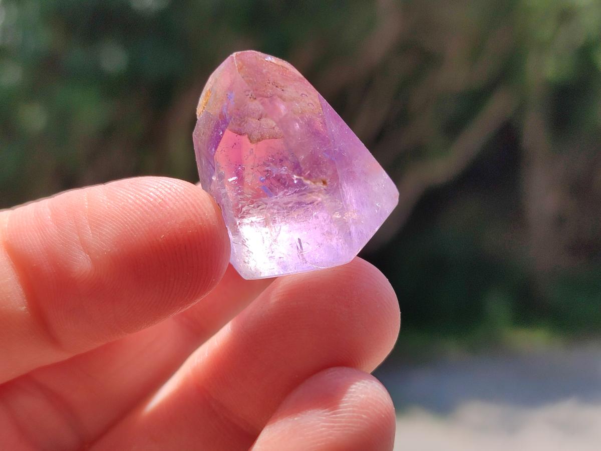 Polished Window Amethyst Crystals x 35 From Akansobe, Madagascar