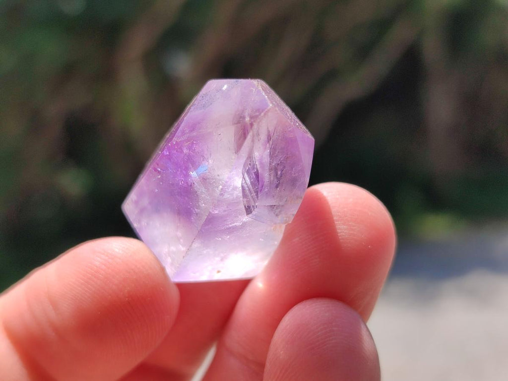 Polished Window Amethyst Crystals x 35 From Akansobe, Madagascar