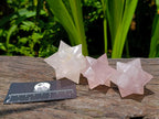 Hand Made Rose Quartz Merkabah's x 3 From Madagascar - Toprock Gemstones and Minerals 