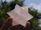Hand Made Rose Quartz Merkabah's x 3 From Madagascar - Toprock Gemstones and Minerals 