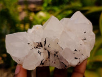 Natural Clear Cascading Quartz Crystal Clusters x 6 From Madagascar