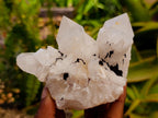 Natural Clear Cascading Quartz Crystal Clusters x 6 From Madagascar