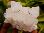 Natural Clear Cascading Quartz Crystal Clusters x 6 From Madagascar