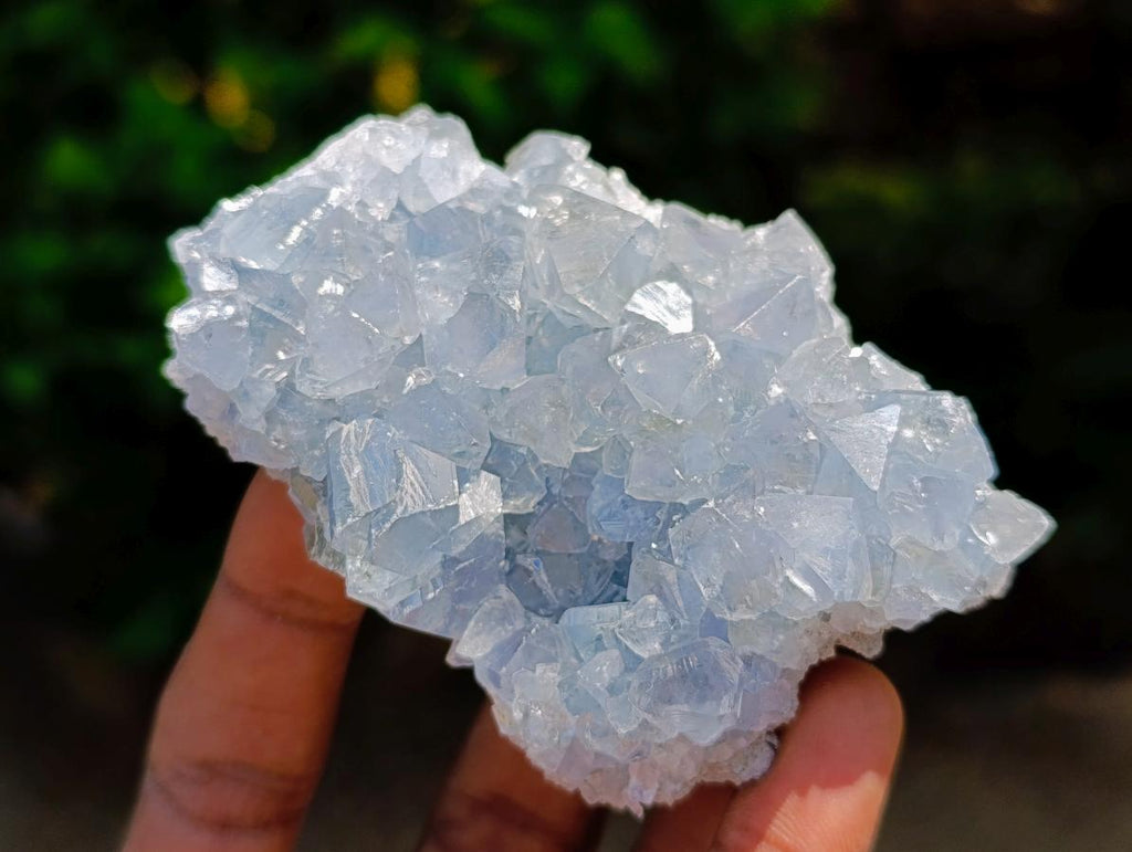 Natural Blue Celestite Specimens x 6 From Sakoany, Madagascar