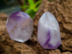 Polished Smokey Amethyst Window Crystals x 12 From Akansobe, Madagascar